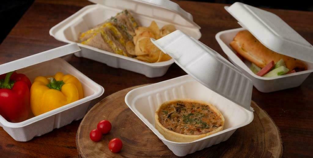 Eco friendly, biodegradable disposable tableware by Ecoware