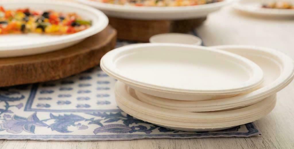 Biodegradable Disposable And Bowls Restaurant Dishes Paper Plates