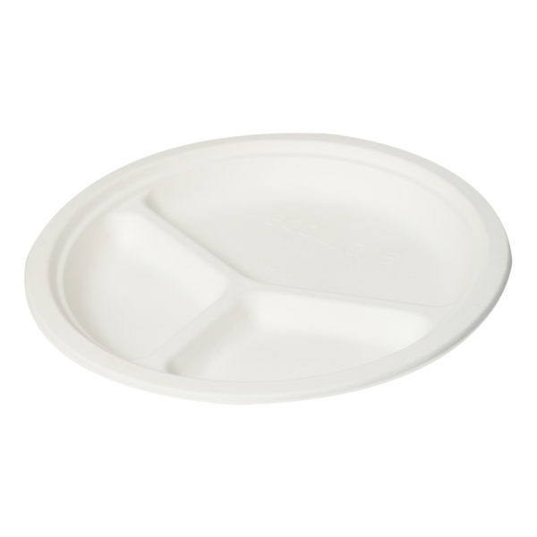 10 Inch 3 Compartment Plate